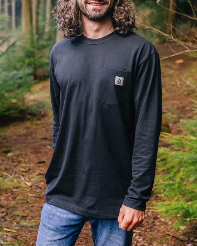パッセンジャー ヘリテージ リサイクル コットン LS Tシャツ ブラック