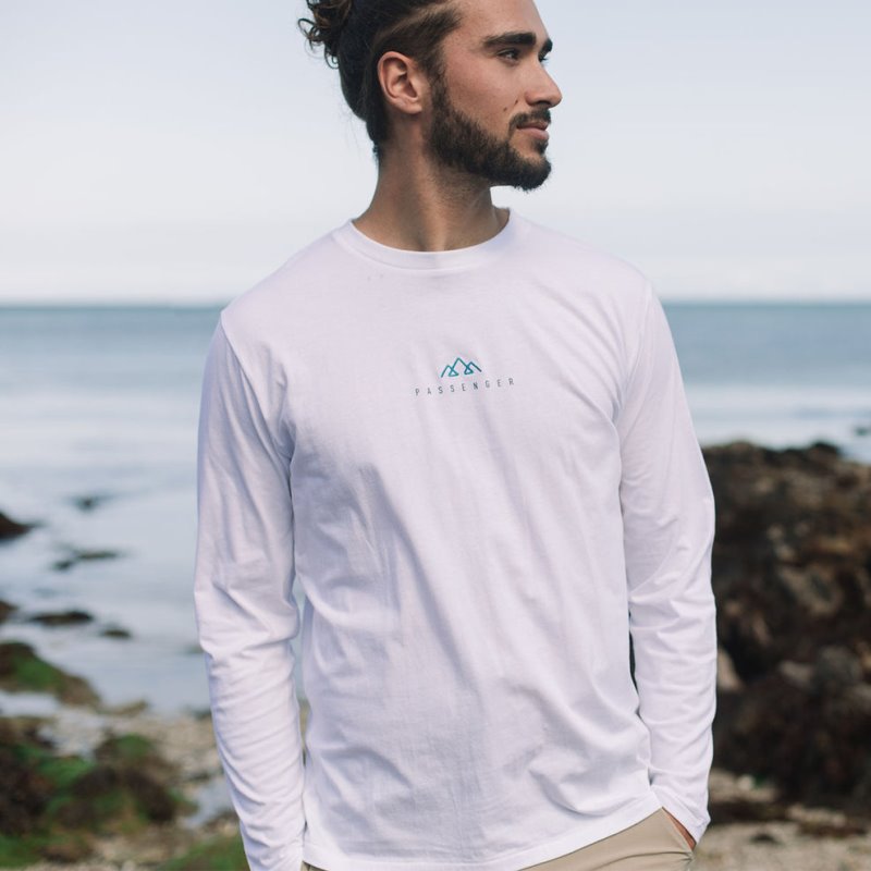 パッセンジャー ニュー フォレスト リサイクル LS Tシャツ ホワイト