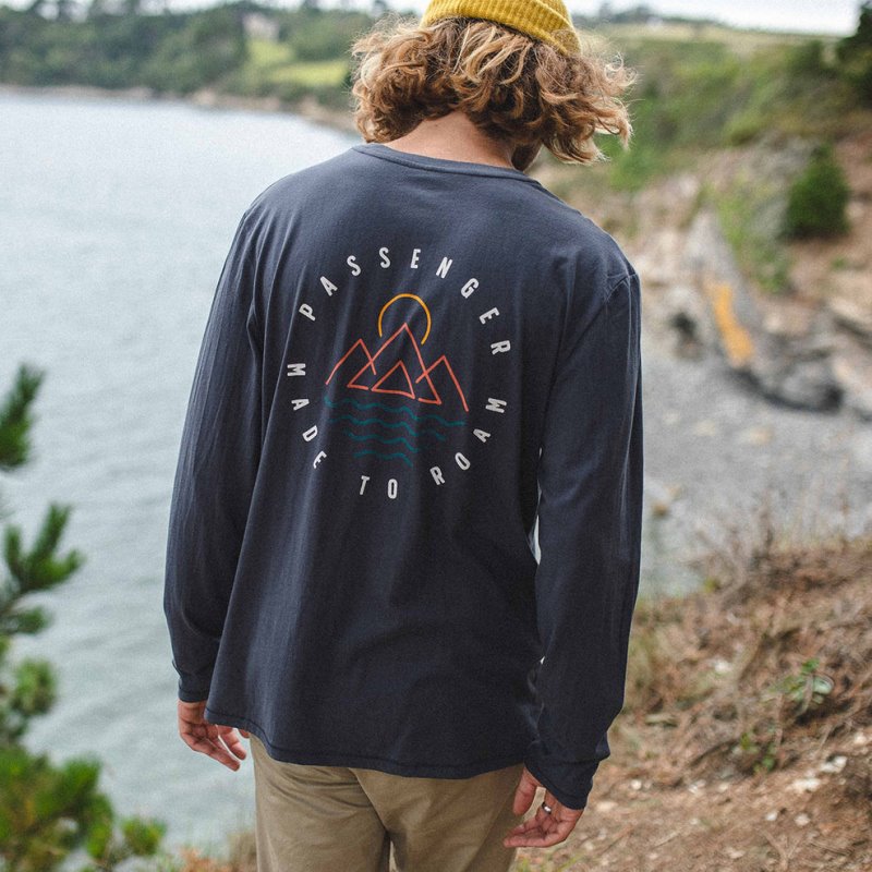 パッセンジャー エスカピズム リサイクル Ls Tシャツ フェード ブラック