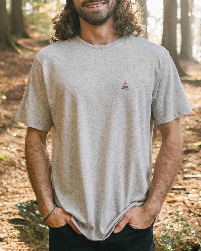 パッセンジャー クラシック ロゴ リサイクル コットン Tシャツ ミッドグレー マール