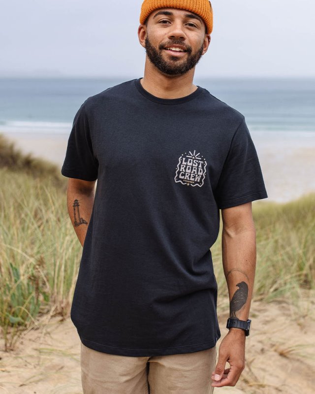 パッセンジャー ロスト ロード リサイクル コットン Tシャツ ブラック