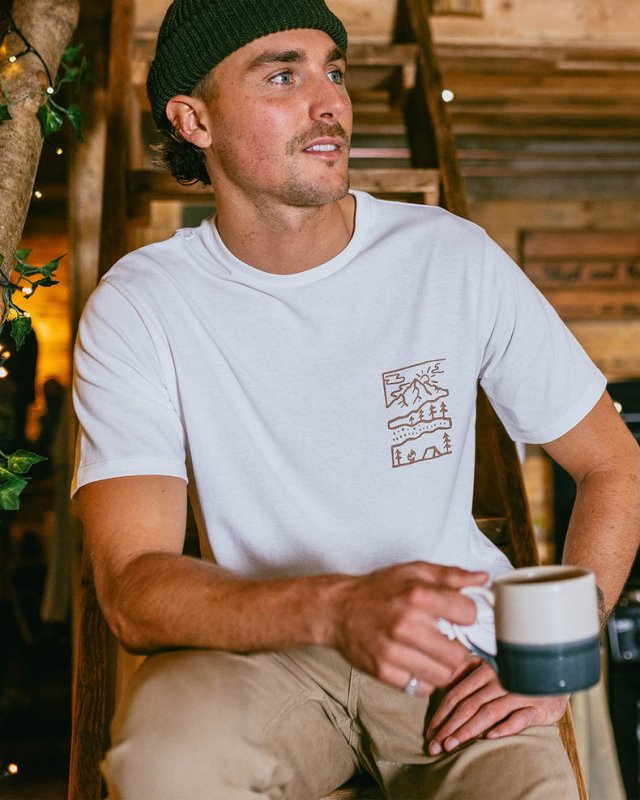 パッセンジャー ネイチャー リサイクル コットン Tシャツ ホワイト
