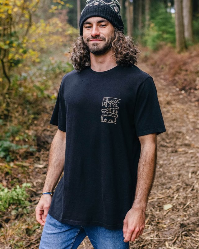 パッセンジャー ネイチャー リサイクル コットン Tシャツ ブラック