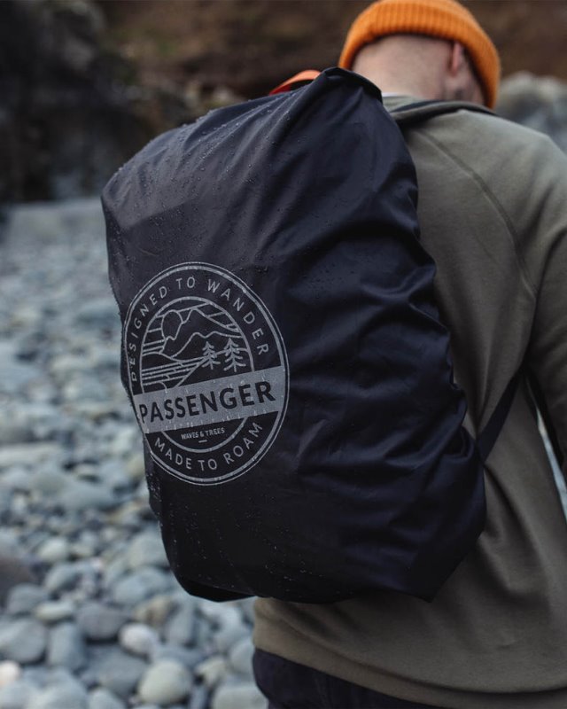 パッセンジャー リサイクル ウォータープルーフ バックパック カバー (18-35l) ブラック