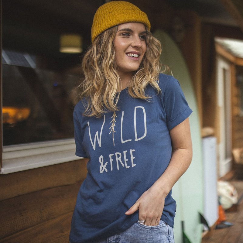 パッセンジャー エンバーズ リサイクル コットン Tシャツ ダーク デニム